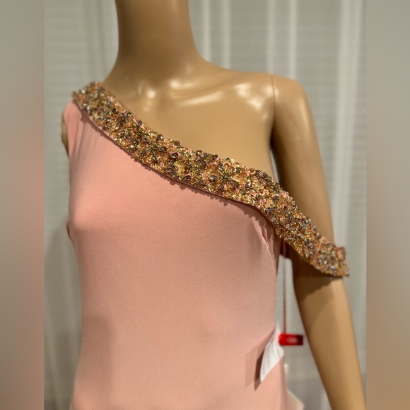 Mac Duggal High Slit Asymmetrical Dress - Picture 5 of 15